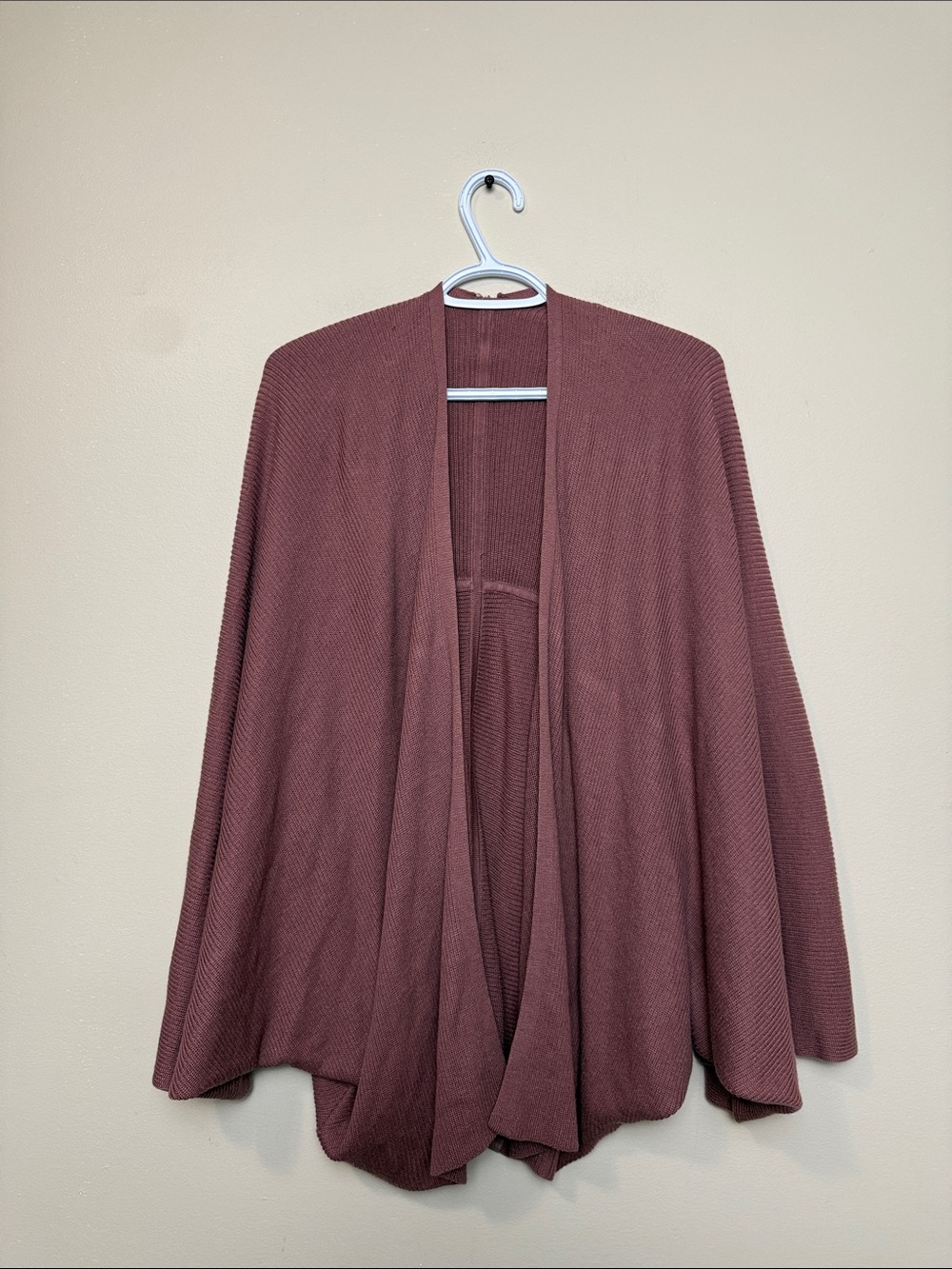 Lululemon Open-Front Draped Cardigan Jacket - Dusty Rose OS